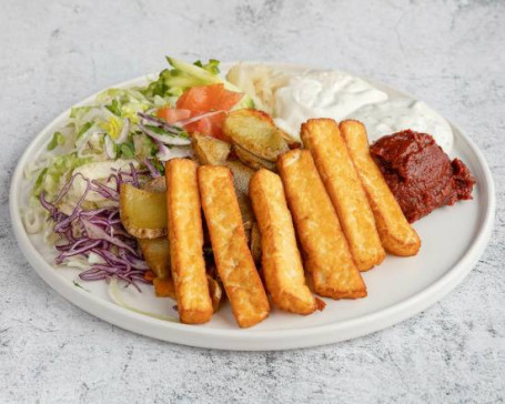 Kebabtallrik Med Halloumipommes