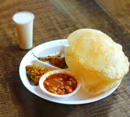 Chole Bhature With Buttermilk