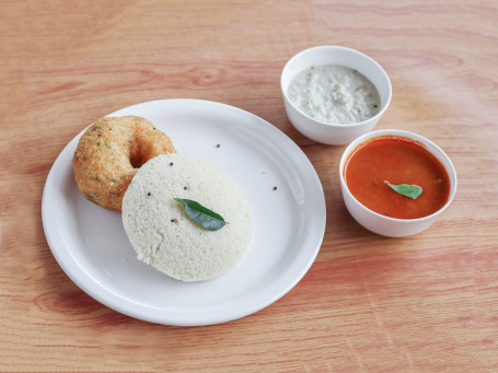 Idli (1 Pcs) Vada (1 Pcs) Sambar