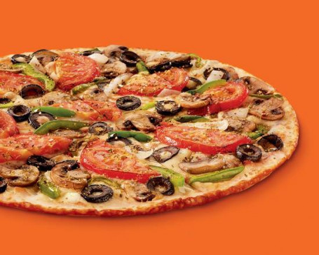 Pizza Vegetariana Con Crosta Sottile