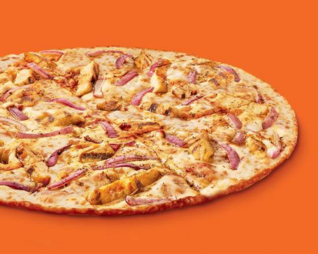 Pizza Al Pollo Bbq Con Crosta Sottile