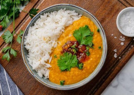 Yellow Dal Tadka Chawal Bowl