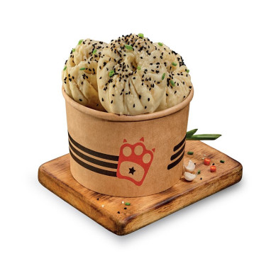 Baozi Veg Momos (4Pcs)