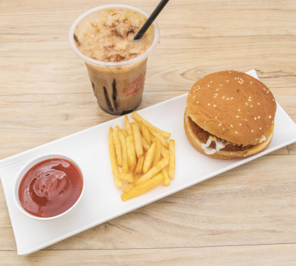 Burger French Fries And Shake