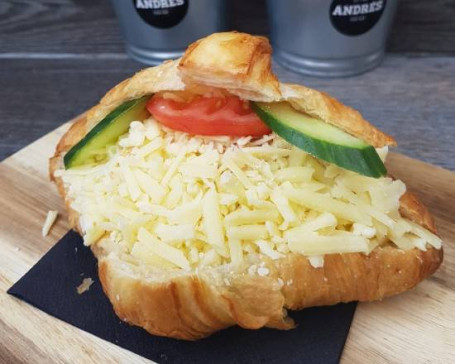 Mature Cheddar Salad Filled Croissant (V