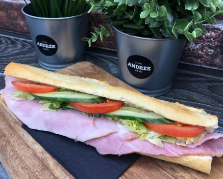 Honey Roast Ham, Dijon Mustard Salad Baguette