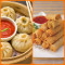 Chicken Momos 4Pcs 1 Spring Roll