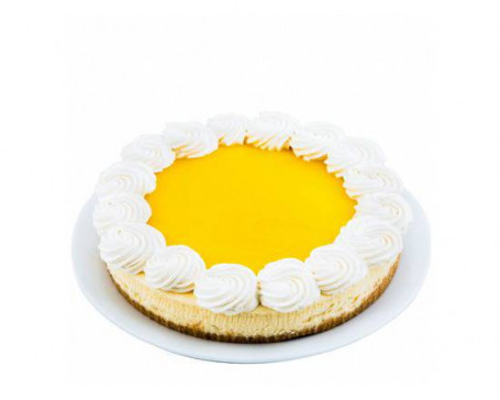 Half Lemon Glazed Baked Cheesecake