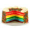 Half Rainbow Cake