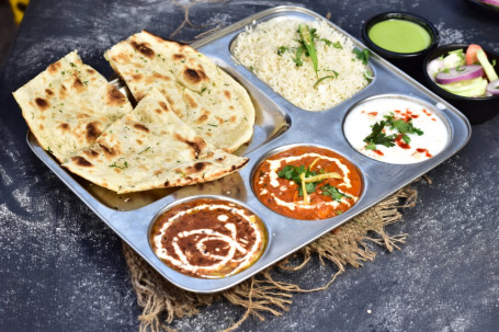 Dal Makhani, Paneer Butter Masala, Rice , Raita, 4 Tawa Butter Roti