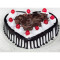 Black Forest Cake (Heart Shape) (500 Gms)