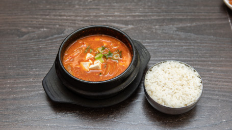 Spicy Mushroom Soy Bean Soup