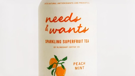 Needs And Wants Needs Wants Sparkling Superfruit Tea Peach Mint