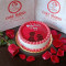 Love You Forever Valentine Cake