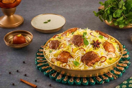 Do Gosht Ki Biryani (Mutton Chicken Biryani, Serves 1) [Half Kg]