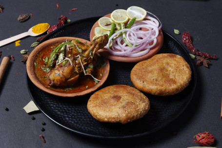 Deep Fried Litti(2Pc) Mutton(2Pc)