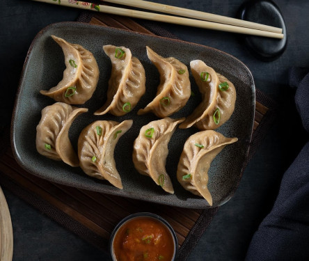 Steamed Veg Atta Momo (10 Pcs)