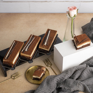 Trio Of Chocolate Slice