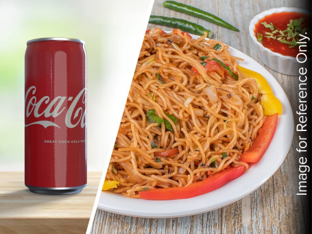 Veg Noodles Veg Manchurian Gravy Coke 300Ml