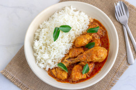 Chicken Curry With Steamed Rice (Regular)