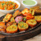 Veg Platter Mushroom Tikka 4 Pcs Paneer Tikka 4 Pcs Malai Chaap 4 Pcs Baby Corn 2 Pcs Veg Seekh Kebab 4 Pcs Tandoori Cauliflower 3 Pcs .