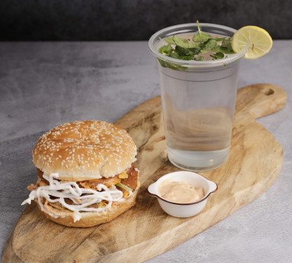 Chicken Burger+Mint Mojito