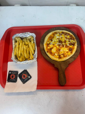 Small Corn Pizza Salted Fries Coke