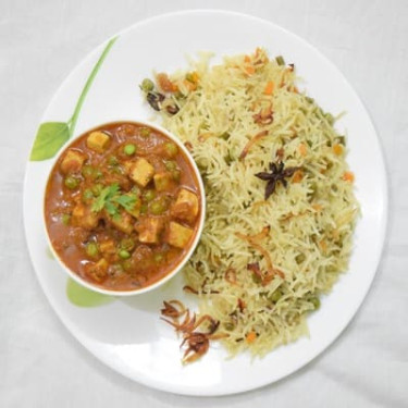 Pulao With Matar Paneer Gravy Shaadi Wala