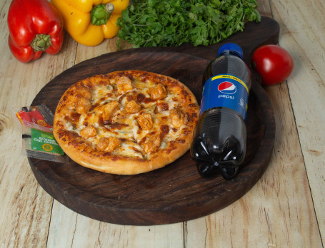 10 Capsicum And Golden Corn Pizza Coke (250 Ml)