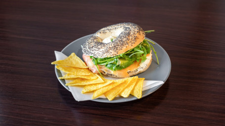 Smoked Salmon Deluxe Bagel