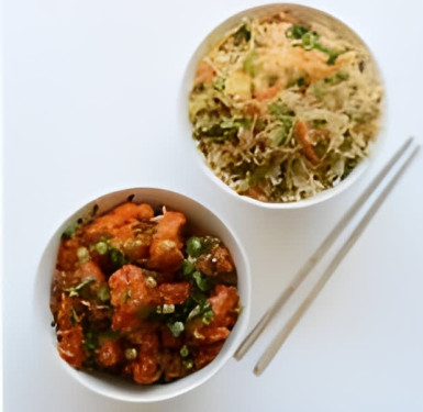 Fried Rice(Full) Manchurian(Half)