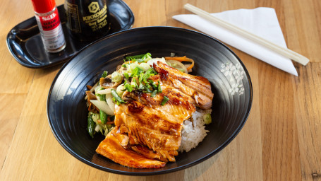 Teriyaki Grilled Salmon Don