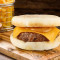 Huā Shēng Hòu Niú Qǐ Sī Mǎn Fēn Bǎo Hamburger Con Muffin Di Manzo E Arachidi Con Formaggio