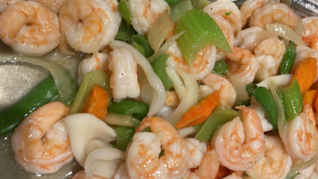 Seafood Sauteed W/ Celery (L) Xī Qín Chǎo Shuāng Xiān