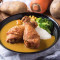 Liǎng Zhī Zhà Jī Tuǐ Kā Lī Fàn Duo Fried Drumsticks Curry Rice