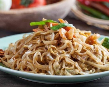 Thai Stir-Fried Piatto Spaghetti Di Riso