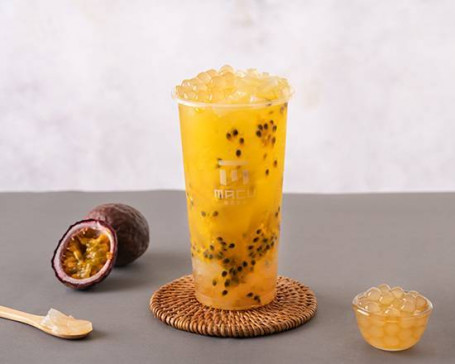 Bǎi Xiāng Shuāng Q Guǒ Tè Fresco Al Frutto Della Passione Con Tapioca E Gelatina