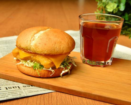 Quke Sī Xuě Yú Bǎo Zǎo Hé Cān Burger Con Codfish E Cheese Combo