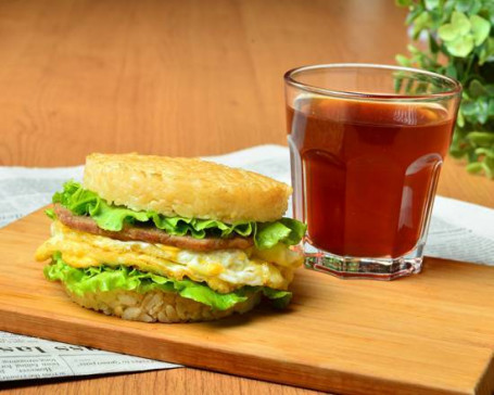 Burger Di Riso Con La Pasta Di Maiale Spessa