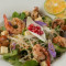 Seasonal Green Salad With Prawns