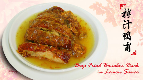 Deep Fried Boneless Duck In Lemon Sauce