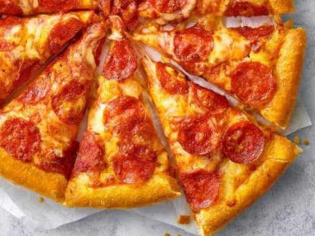 Shuāng Céng Mèi Shì Là Cháng Dà Bǐ Sà Doppia Peperoni Pizza Grande