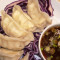 Vegetarian Dumplings With Ginger Scallion Sauce