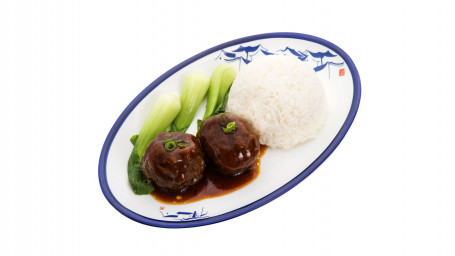 Shanghainese Braised Pork Meatballs With Rice