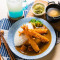 Yuán Qì Zhà Xiā Kā Lī Fàn Tào Cān Rice With Curry And Deep-Fried Shrimp Combo