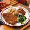 Dà Lǔ Méi Huā Pái Gǔ Fàn Large Braised Pork Blade Shoulder And Pork Ribs With Rice