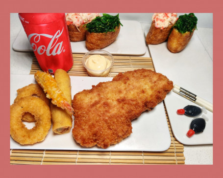 Japanese Style Panko Chicken Schnitzel Combo