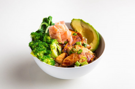 Teriyaki Salmon And Avocado Donburi