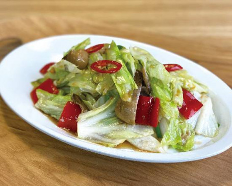 Háo Yóu Chǎo Shí Shū Verdure Di Stagione Saltate In Padella Con Salsa Di Ostriche