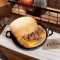 Kǎo Ròu Qǐ Sī Dàn Hàn Bǎo Roasted Pork Cheese Egg Burger